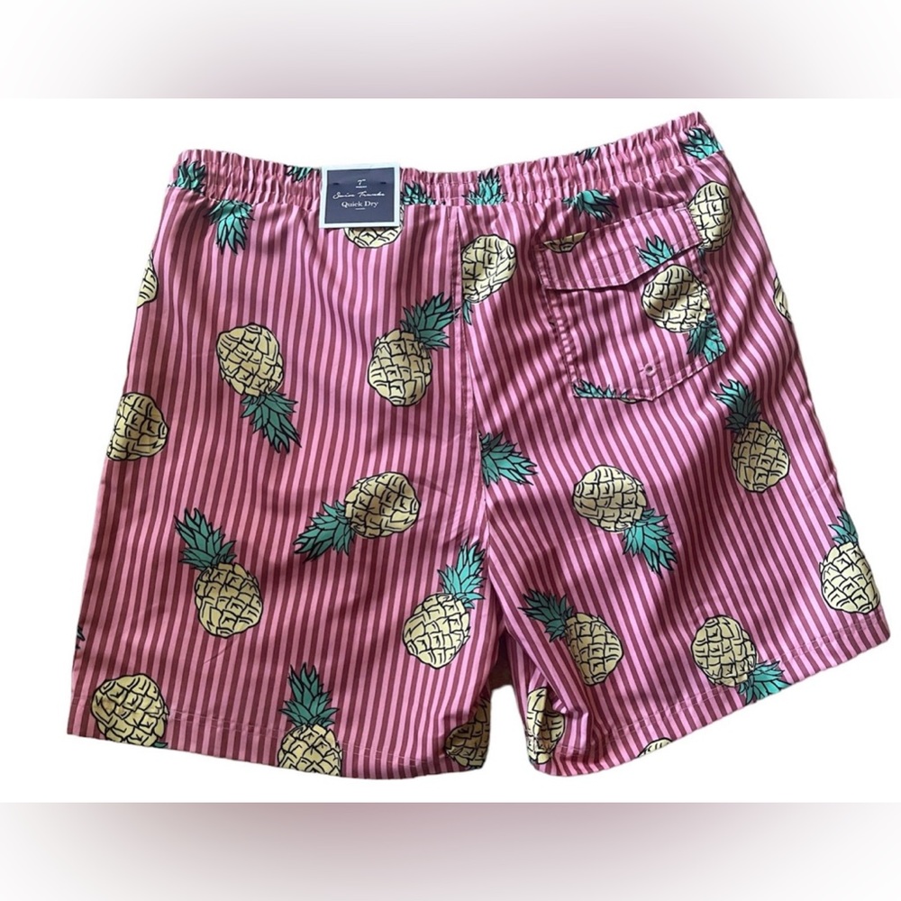 Club Room men’s size Large  Pinapple swim trunks shorts - Picture 2 of 5